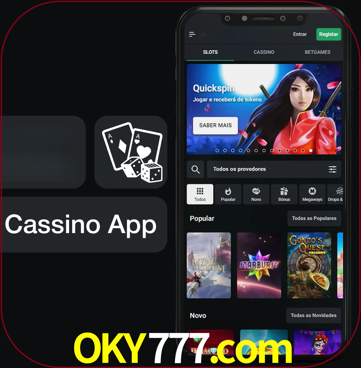 Jogue jogos de cassino e ganhe.
