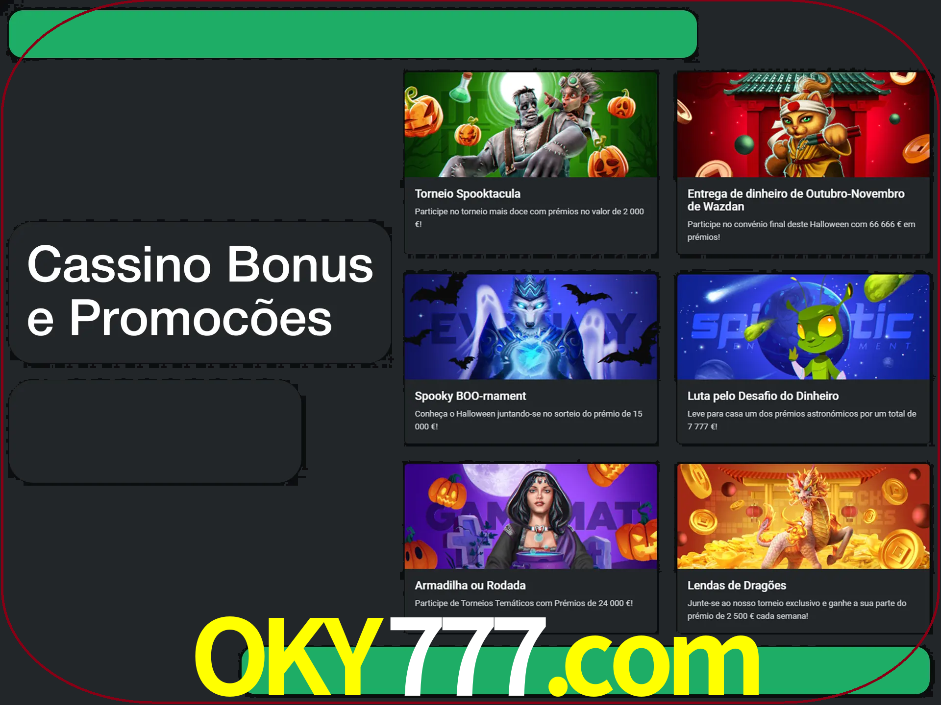 Verifique se há novos bônus de cassino para reivindicar.