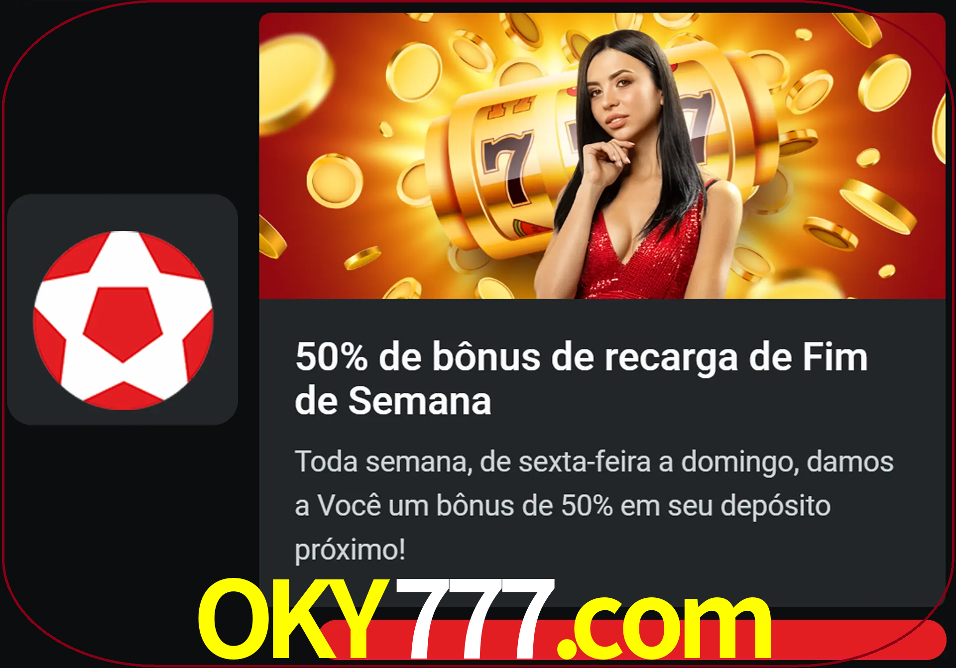 Volte a cada semana para receber novos bônus em dinheiro.