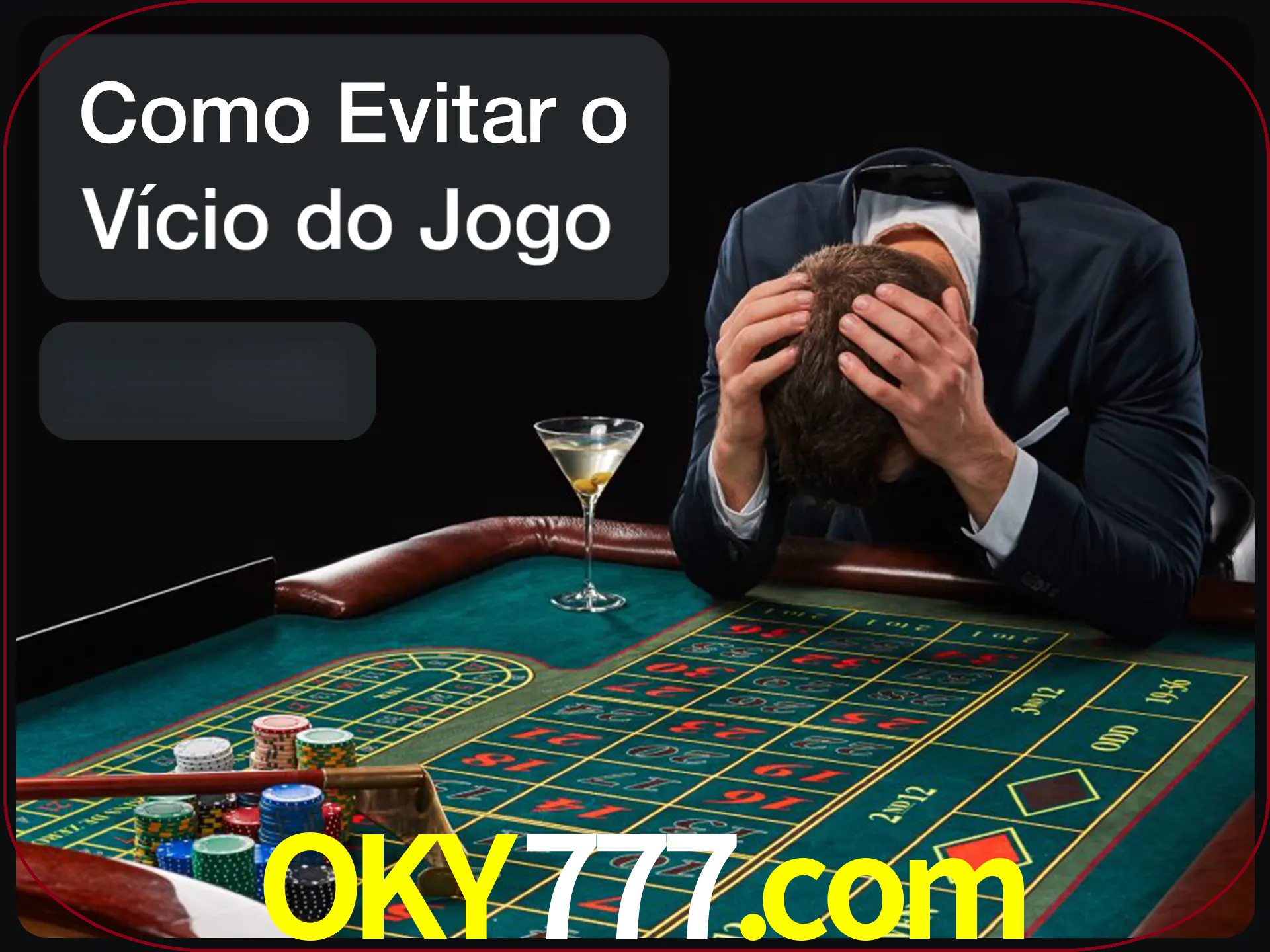 Você é responsável por cada uma de suas apostas.